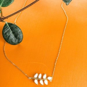 Opal Leaf Necklace